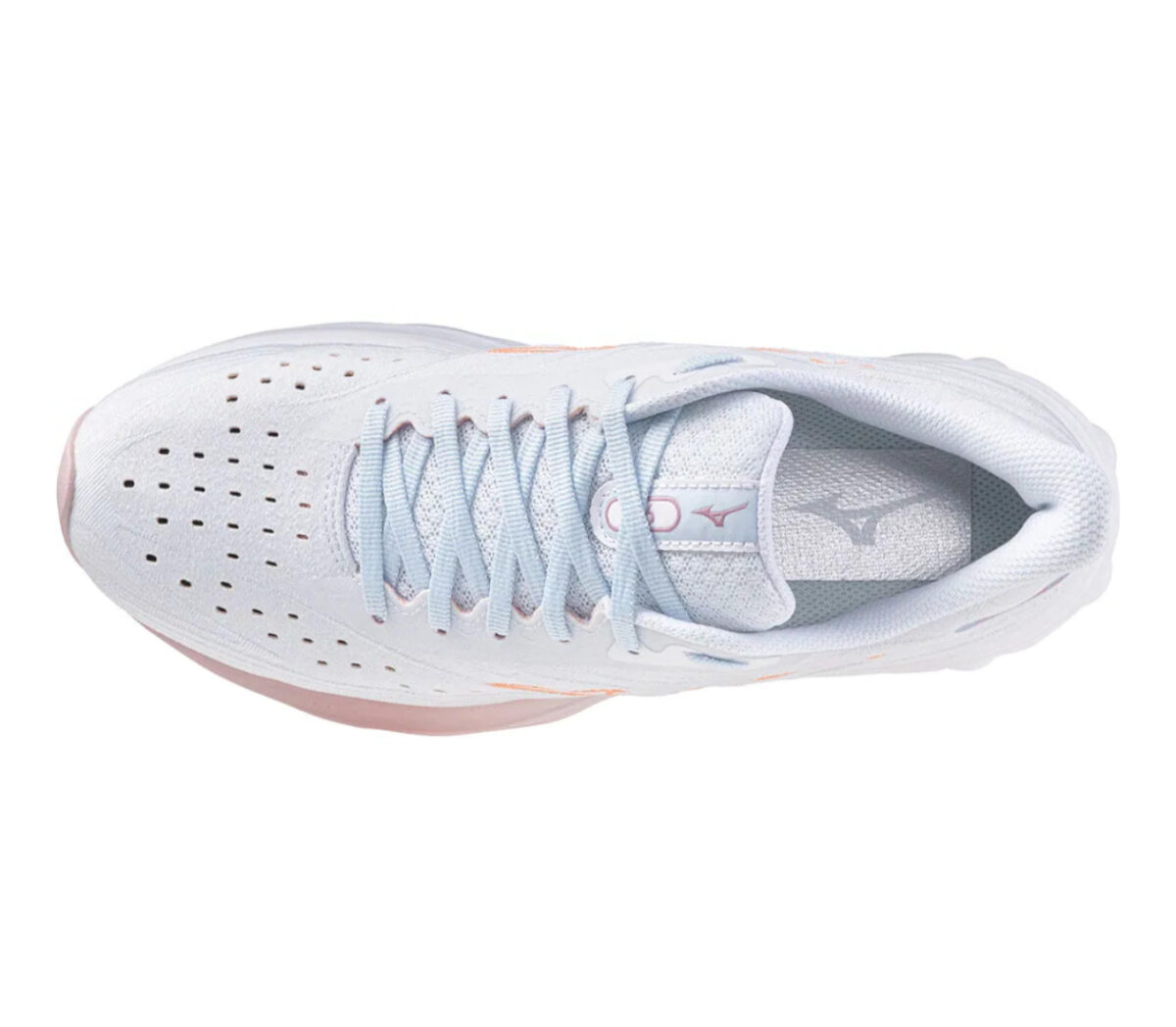Tomaia Scarpa Mizuno Wave Skyrise 6 donna bianca rosa