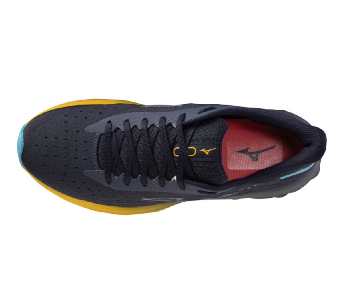 Tomaia Scarpa Mizuno Wave Skyrise 6 uomo nera gialla