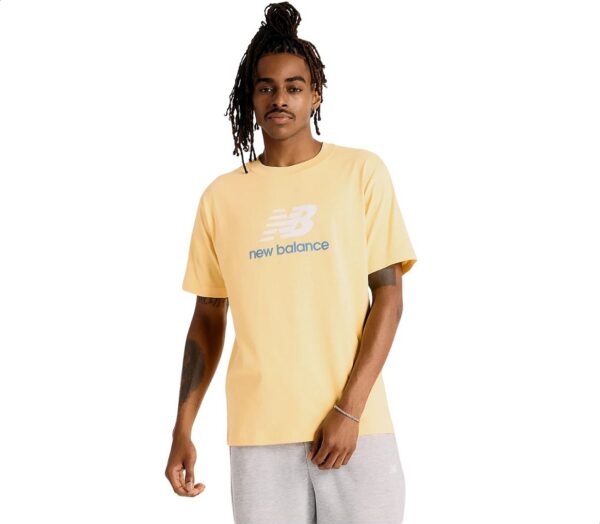 T-shirt New Balance Athletics Logo t-shirt uomo gialla