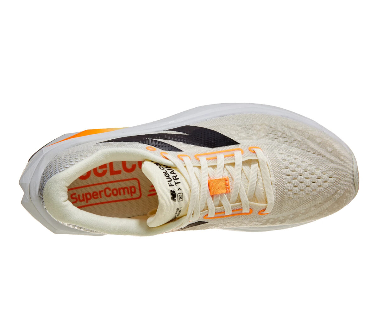 Tomaia Scarpa New Balance FuelCell SuperComp Trainer v3 uomo beige arancione