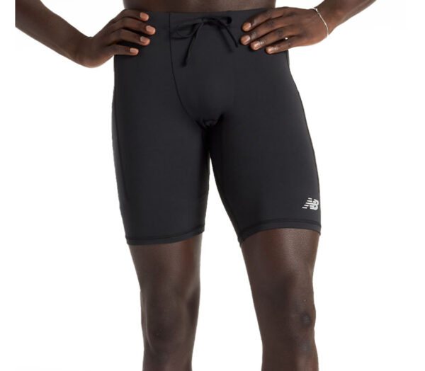 Pantaloncino New Balance Sleek Pocket 9in uomo nero