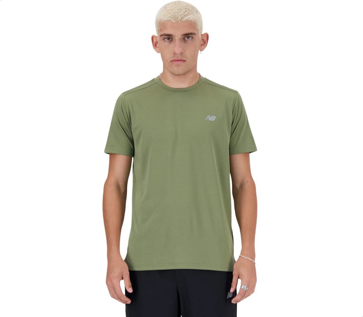 T-shirt New Balance Sport Essentials T-shirt uomo verde militare