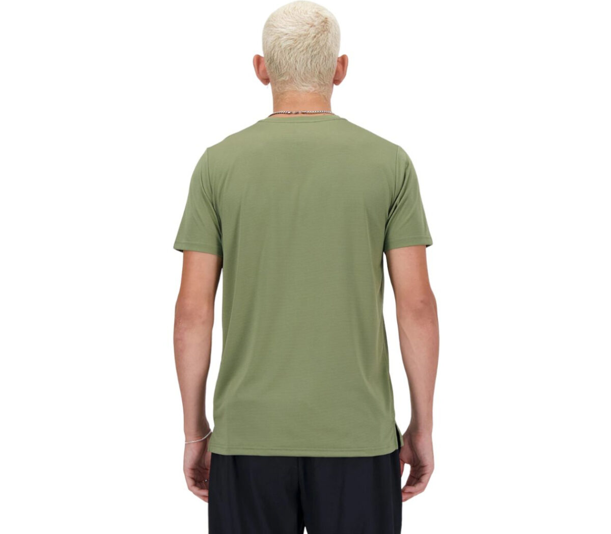 Dietro T-shirt New Balance Sport Essentials T-shirt uomo verde militare