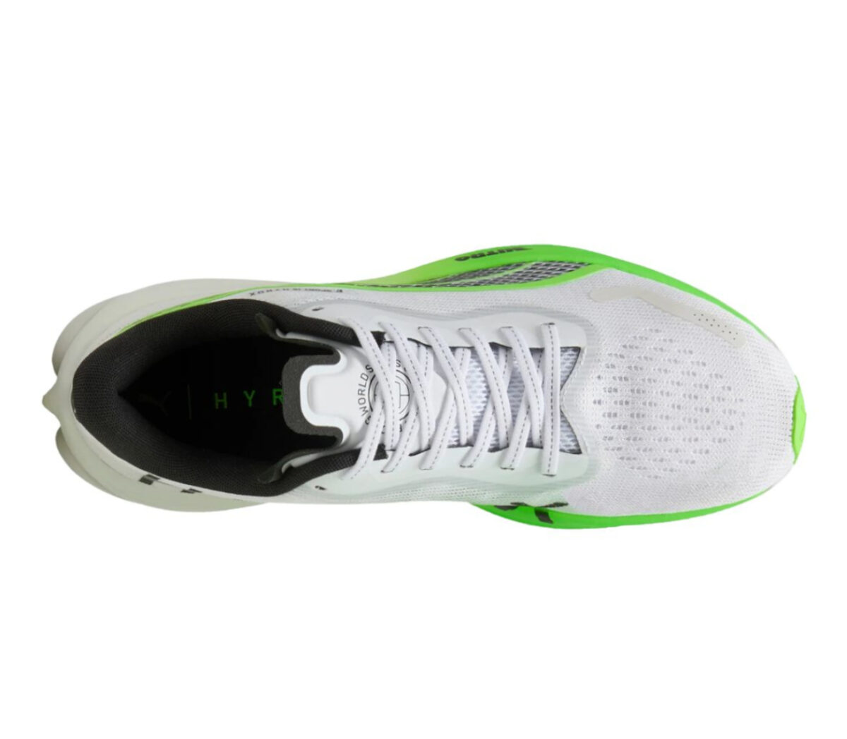 Tomaia Scarpa Puma Velocity nitro 2 HYROX uomo bianca verde