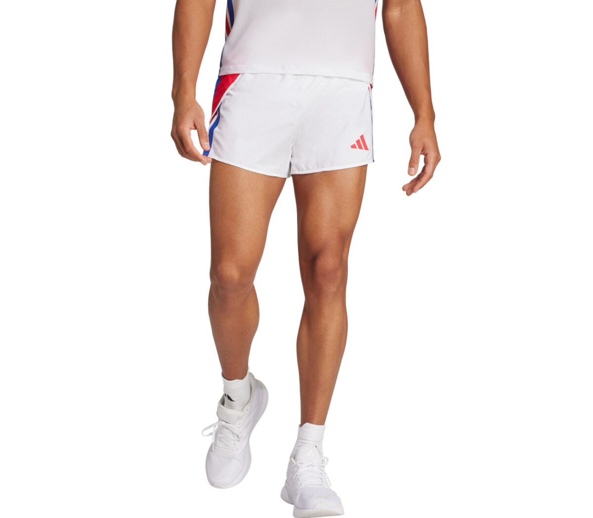 Pantaloncino Adidas Adizero R Short uomo bianchi