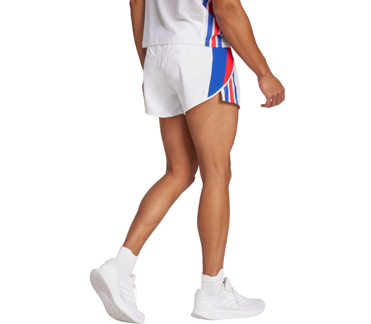 Dietro Pantaloncino Adidas Adizero R Short uomo bianchi