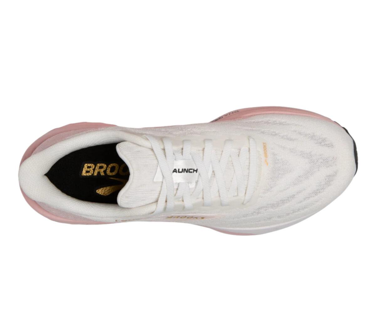 Tomaia Scarpa Brooks Launch 11 donna bianca rosa