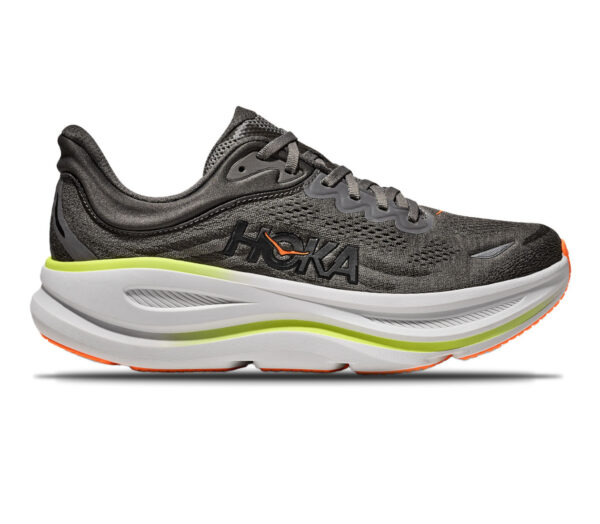 Scarpa Hoka Bondi 9 uomo antracite arancione