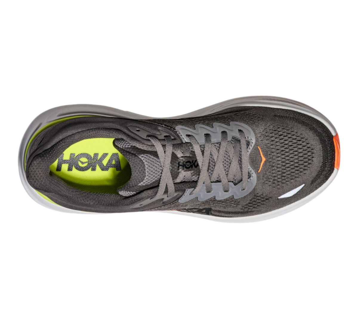 Tomaia Scarpa Hoka Bondi 9 uomo antracite arancione
