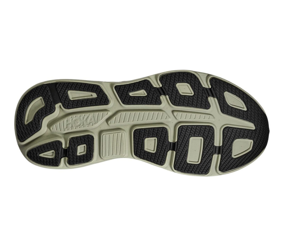 Suola Scarpa Hoka Bondi 9 uomo verde militare