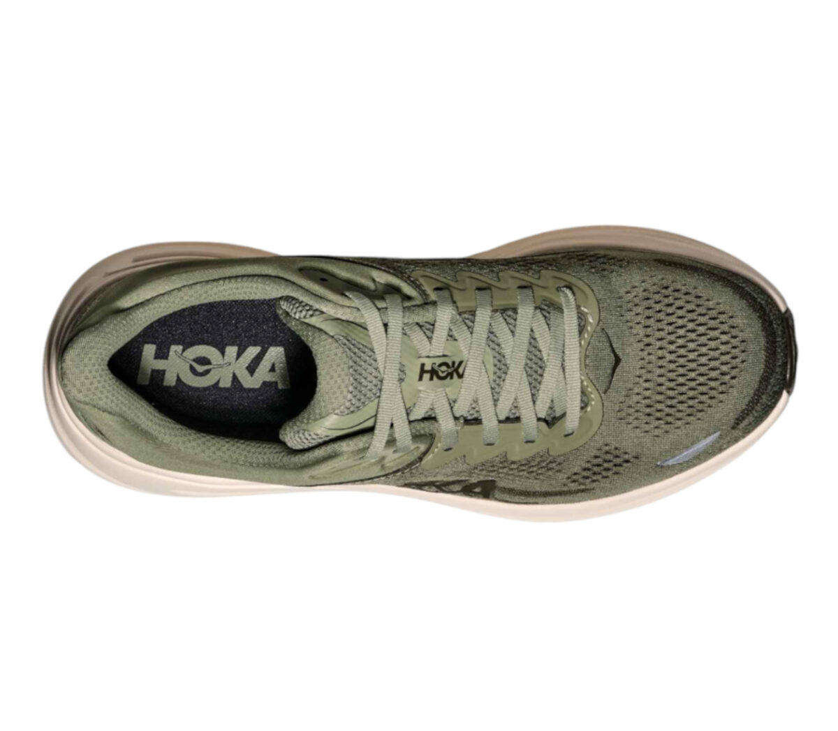 Tomaia Scarpa Hoka Bondi 9 uomo sea moss eucalyptus