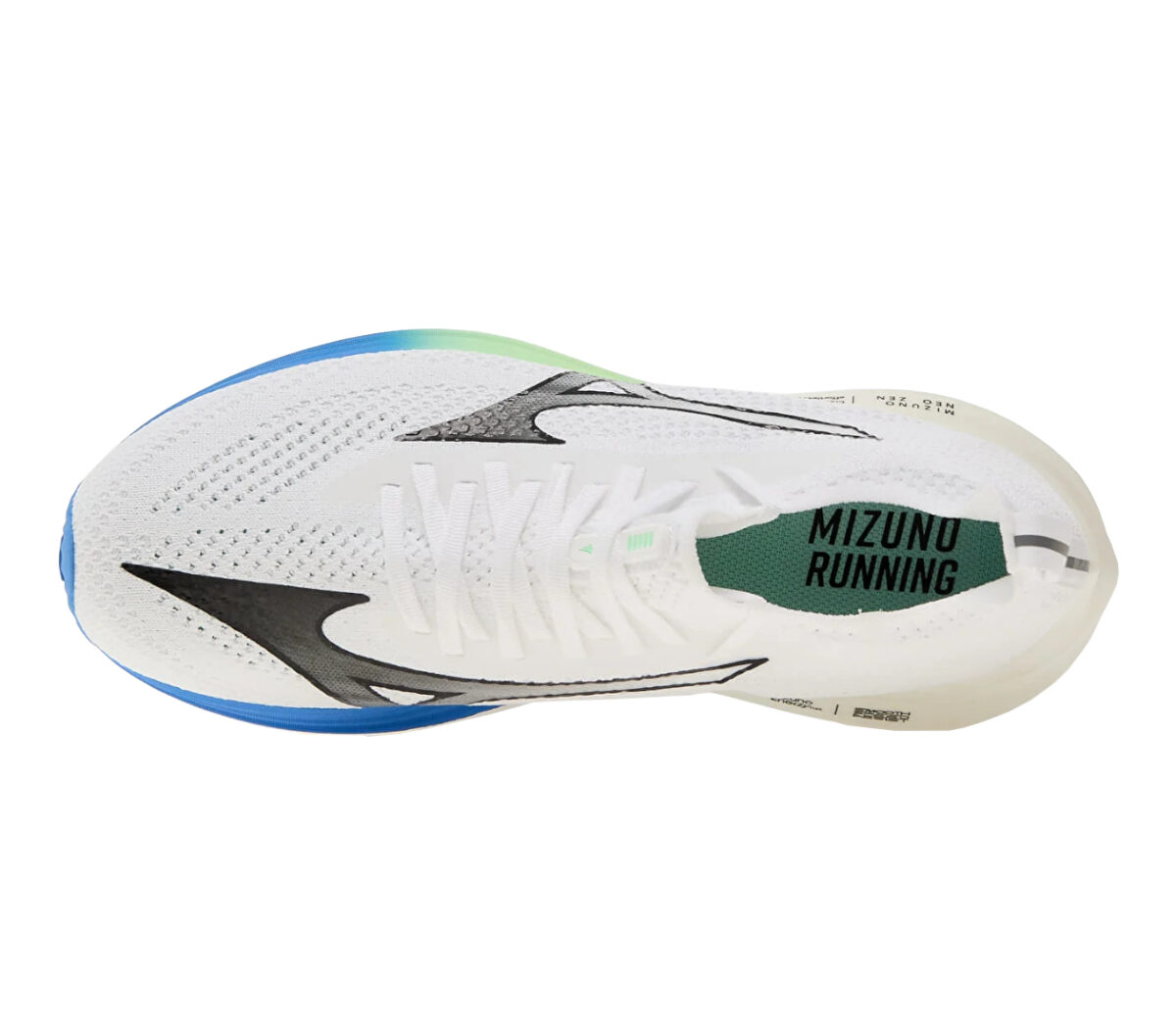 Tomaia Scarpa Mizuno Neo Zen uomo White black frontier blue