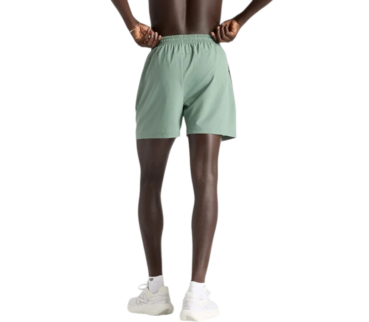 Dietro Pantaloncino New Balance Sport Essentials Short 5” uomo verde