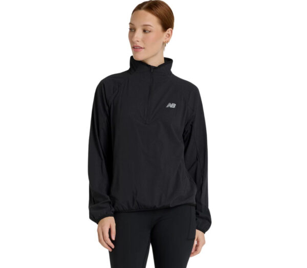 Maglia New Balance Ultra Light Half Zip donna nera