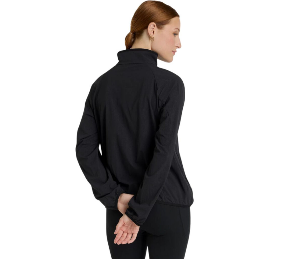 Dietro Maglia New Balance Ultra Light Half Zip donna nera