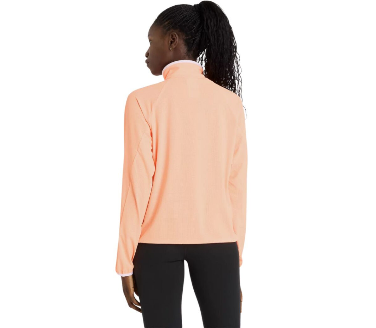 Dietro Maglia New Balance Ultra Light Half Zip donna pesca