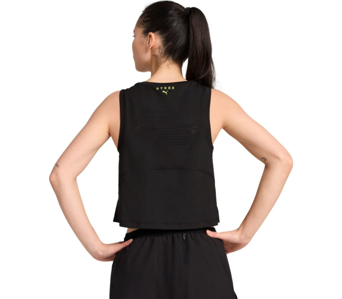 Dietro Top Puma x HYROX Cloudspun Sleeveless donna nero