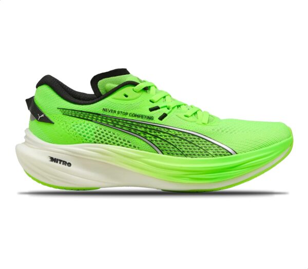 Scarpa Puma Deviate Nitro 3 HYROX uomo verde bianca