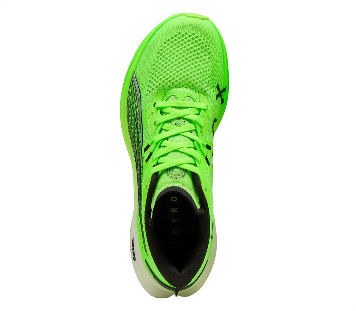 Tomaia Scarpa Puma Deviate Nitro 3 HYROX uomo verde bianca