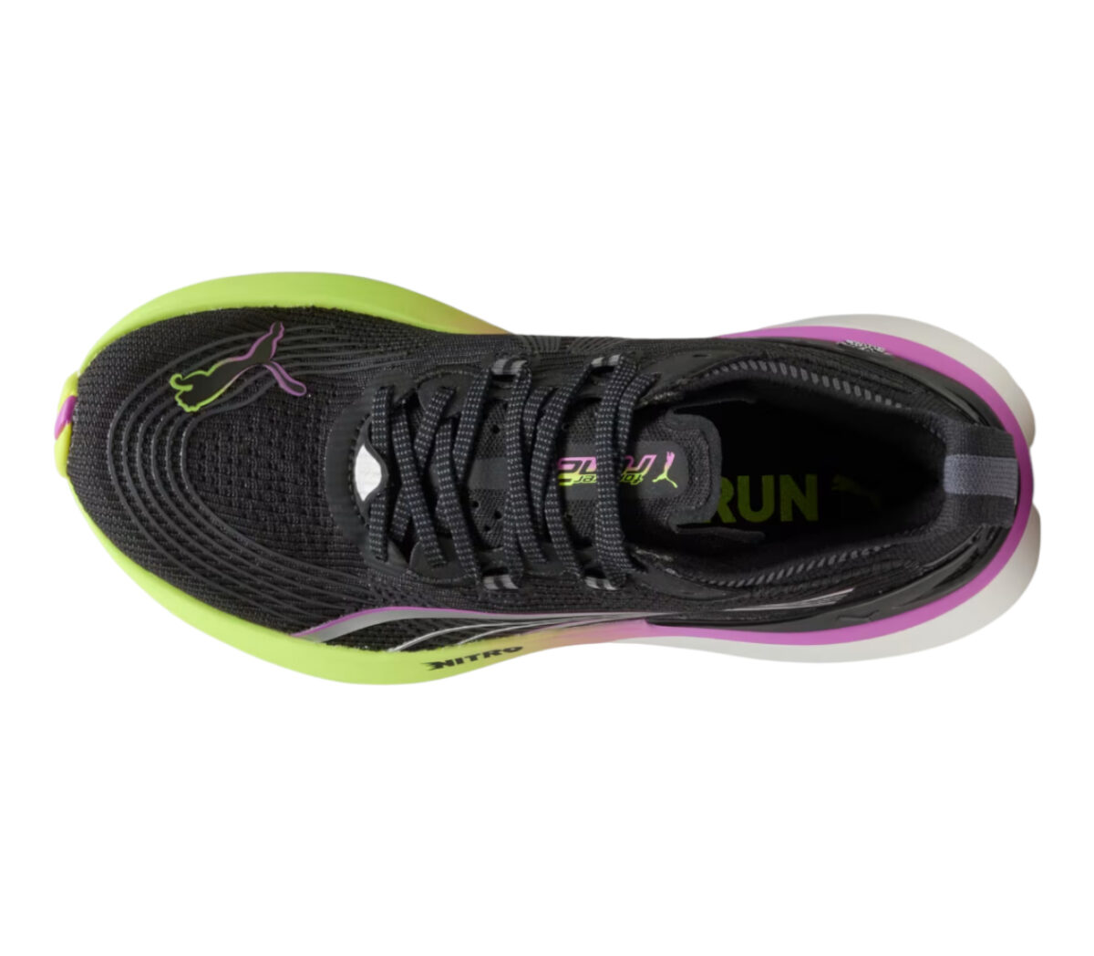 Tomaia Scarpa Puma ForeverRun nitro 2 donna nera gialla
