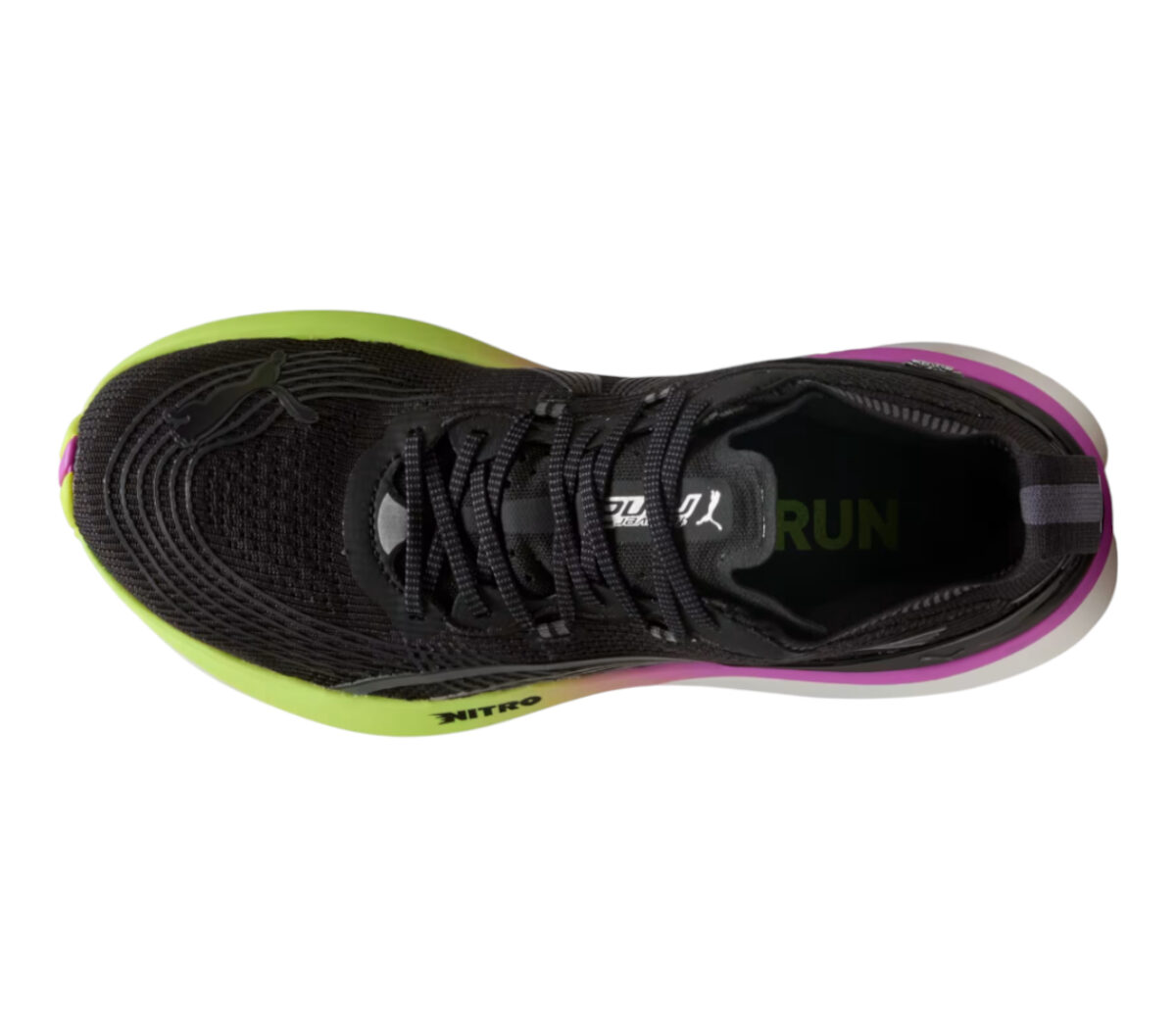 Tomaia Scarpa Puma ForeverRun nitro 2 uomo nera gialla