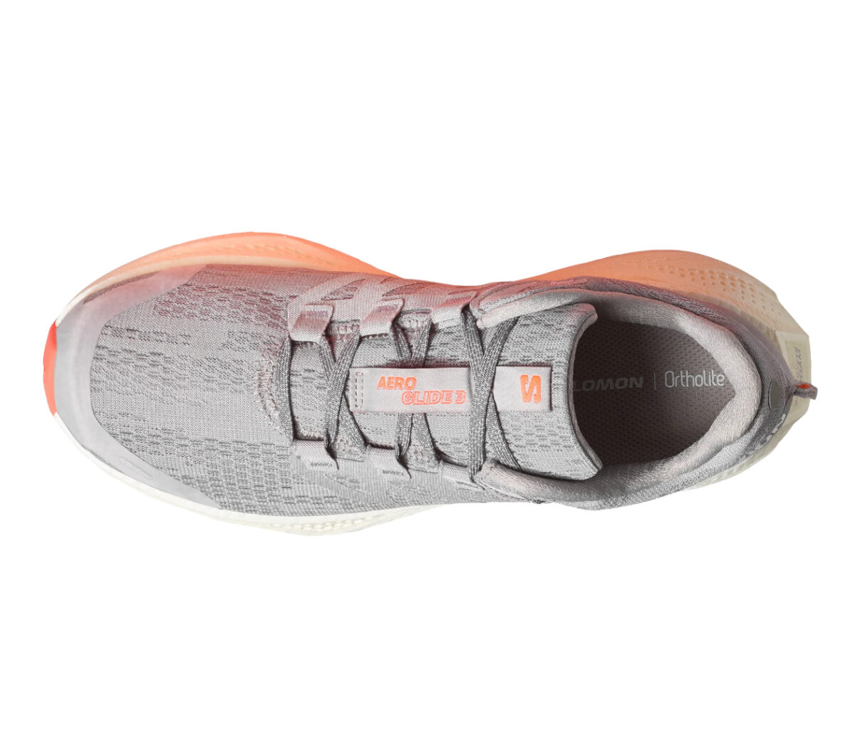 Tomaia Scarpa Salomon Aero Glide 3 uomo Alloy Vanilla Ice Neon Flame