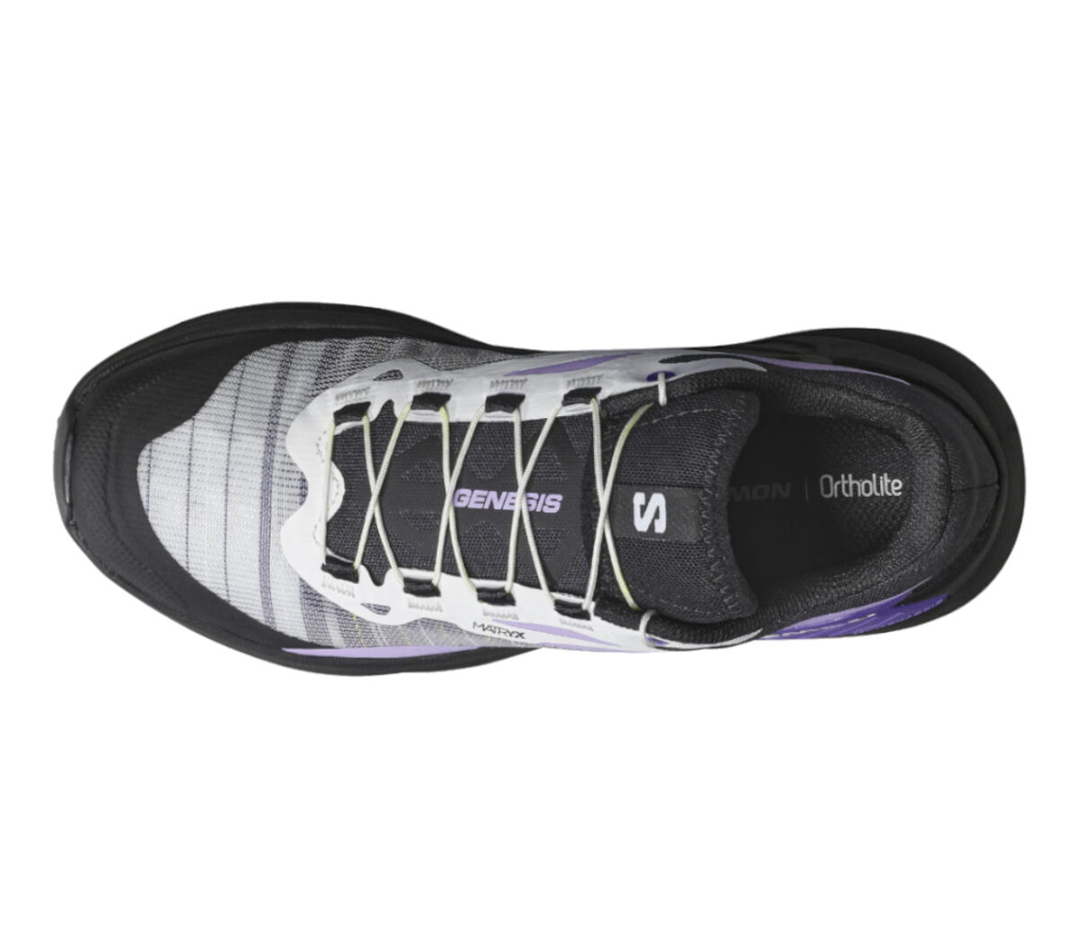 Tomaia Scarpa Solomon Genesis donna nera viola