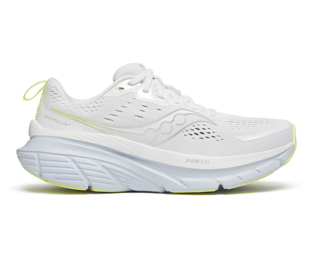 Scarpa Saucony Guide 18 donna bianca gialla