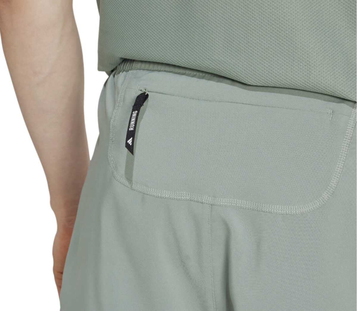 Dettaglio Pantaloncino Adidas OTR B 2in1 uomo verde