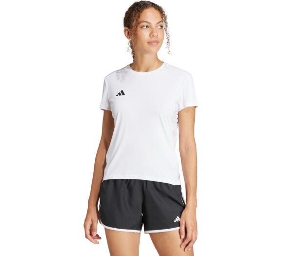 Maglia Adidas Adizero E Tee donna bianca