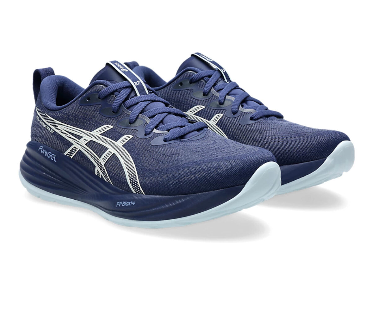 Coppia Scarpa Asics Gel-Cumulus 27 donna Indigo Blue Cool Grey