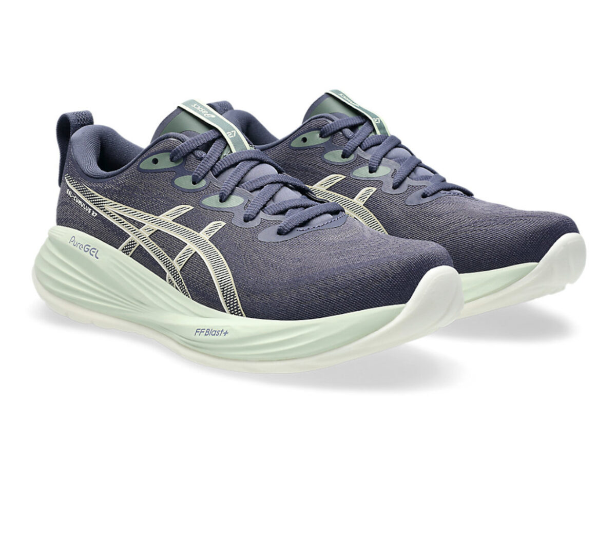 Coppia Scarpa Asics Gel-Cumulus 27 donna blu bianca