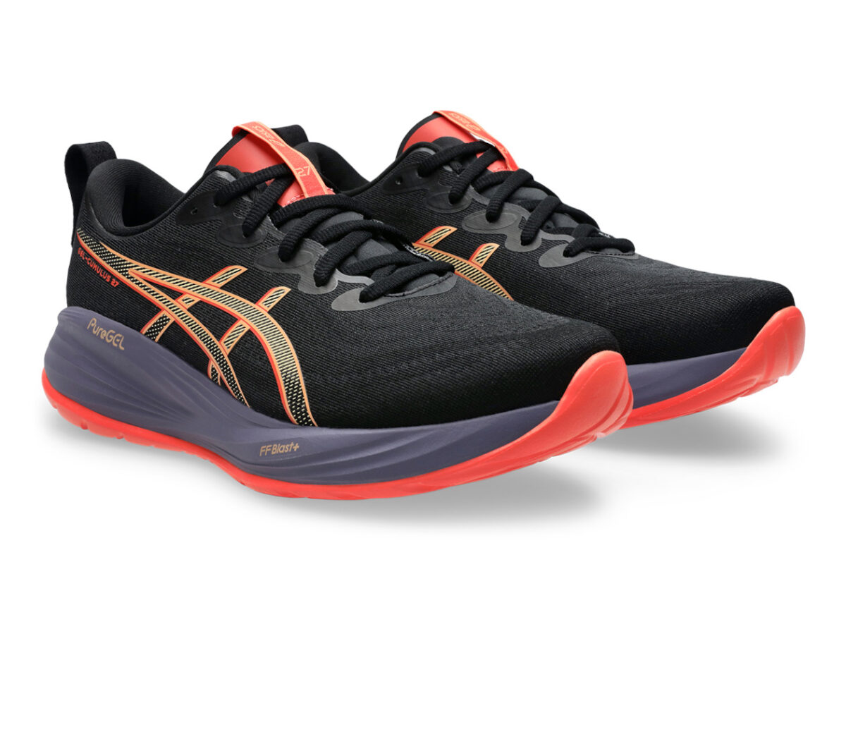 Coppia Scarpa Asics Gel-Cumulus 27 uomo nera arancione