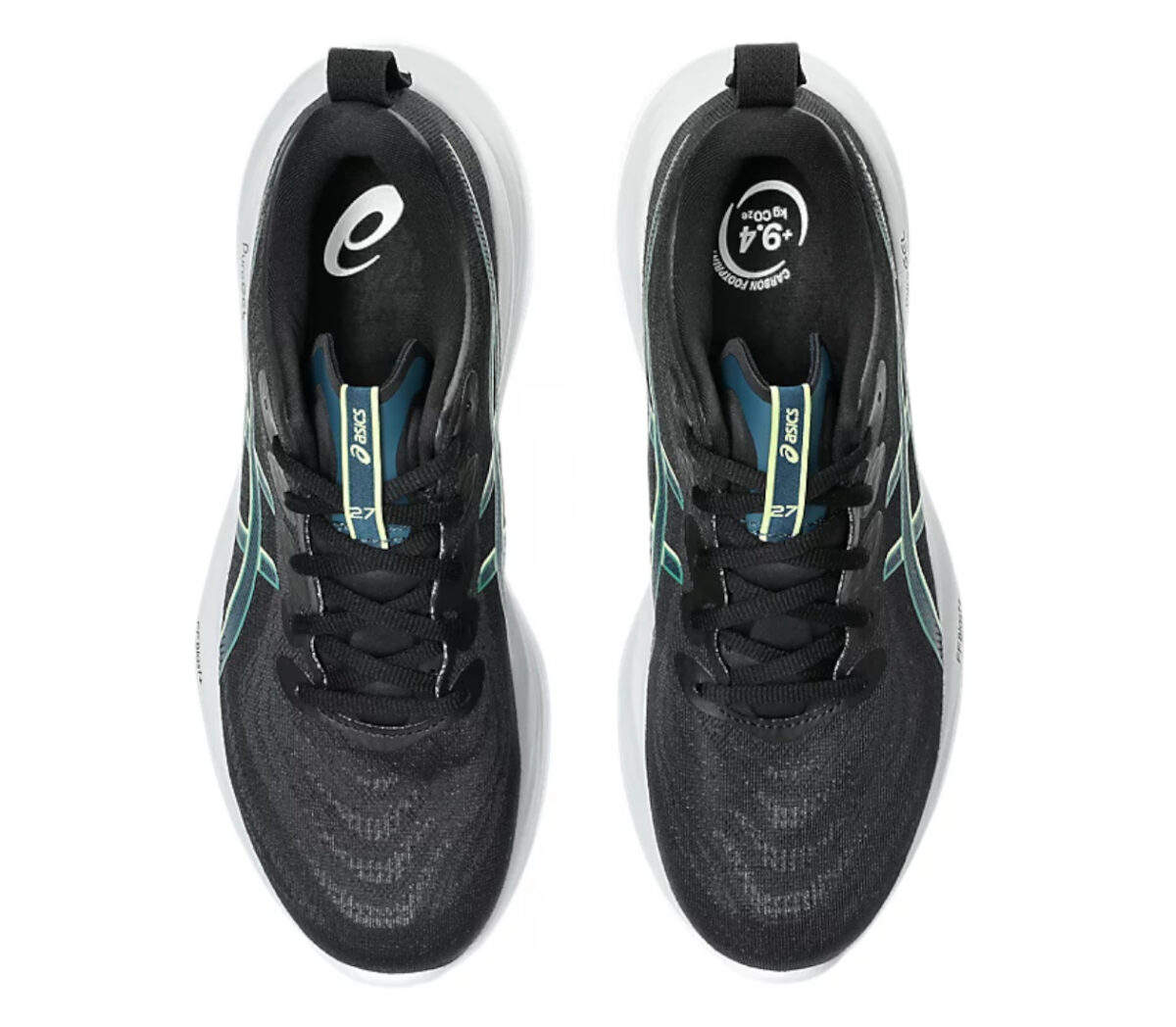 Tomaia Scarpa Asics Gel-Cumulus 27 uomo Black Lucid Yellow