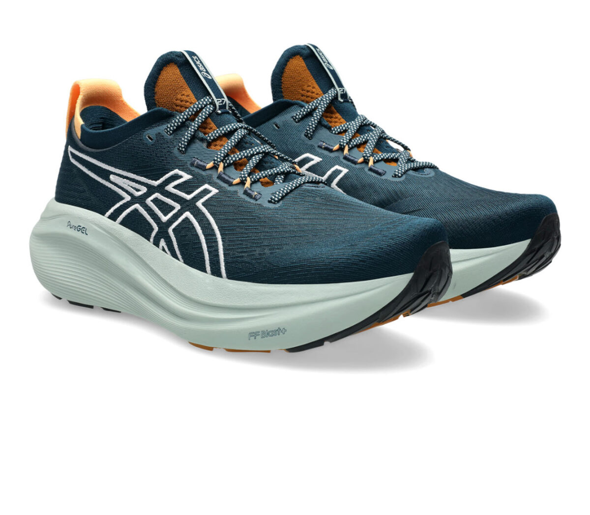 Coppia Scarpa Asics Gel-Nimbus 27 TR uomo Nature Bathing Tranquil Teal