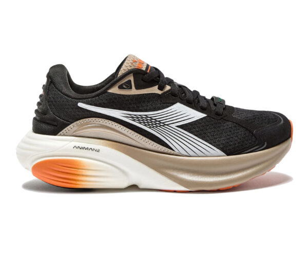 Scarpa Diadora Atomo Star uomo nera arancione