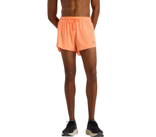 Pantaloncino New Balance RC Ultra Light Split Short 3” uomo arancione