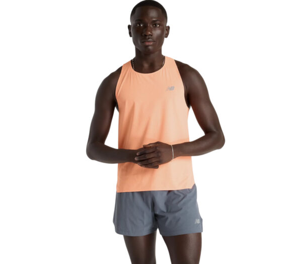 Canotta New Balance Race Day Ultra Light Singlet uomo arancione