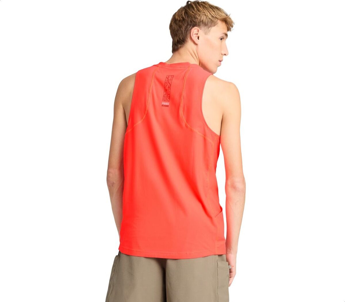 Dietro Canotta Puma SEASONS coolCELL uomo arancione