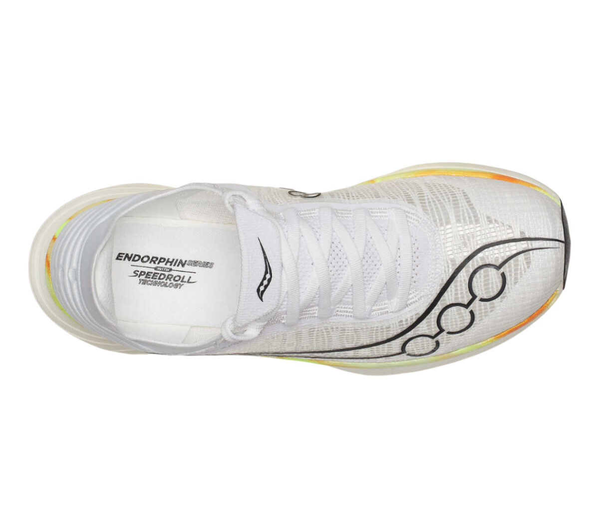 Tomaia Scarpa Saucony Endorphin Elite 2 unisex bianca gialla