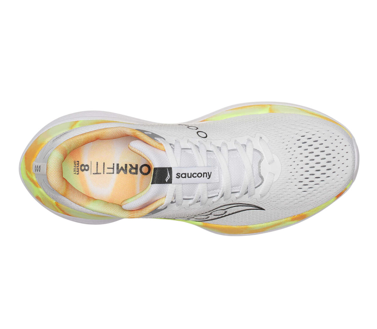 Tomaia Saucony Endorphin Trainer uomo bianca gialla