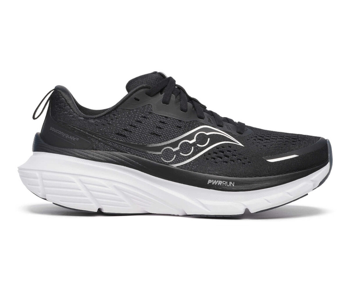 Scarpa Saucony Guide 18 Wide donna bianca nera