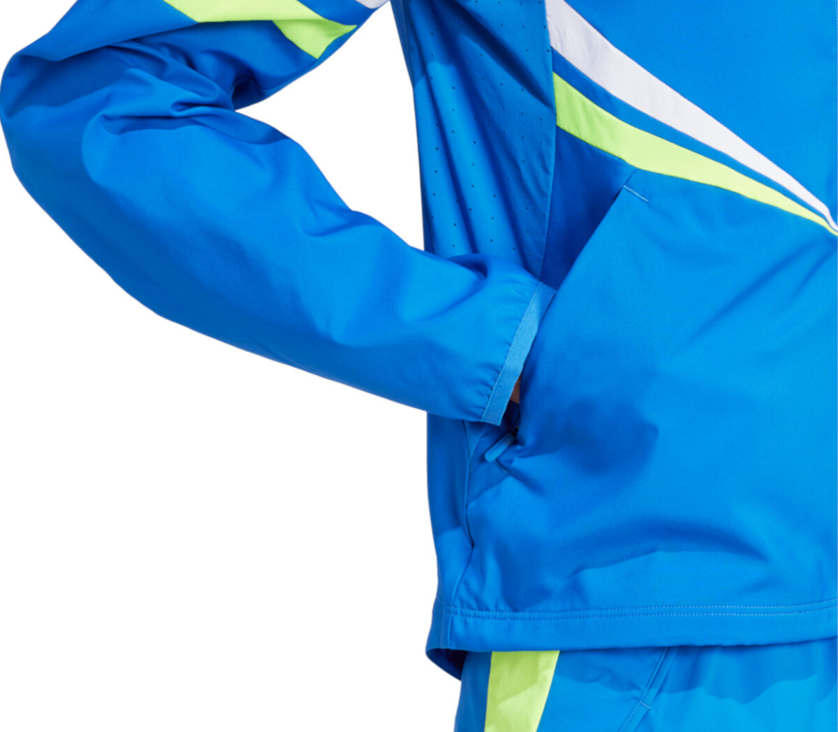 Dettaglio Giacca Adidas Adizero R Jacket donna blu