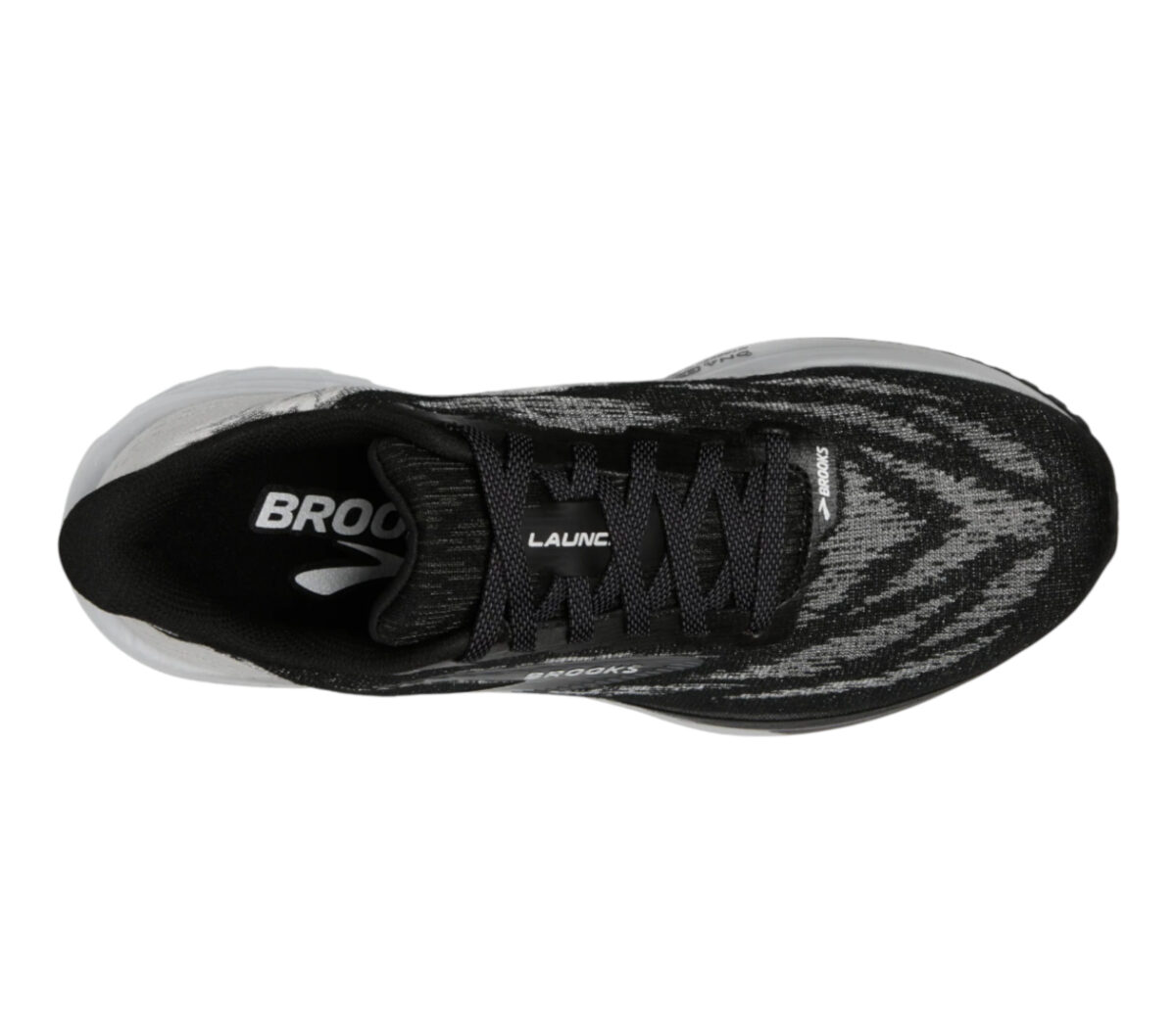 Tomaia Scarpa Brooks Launch 11 uomo bianca nera