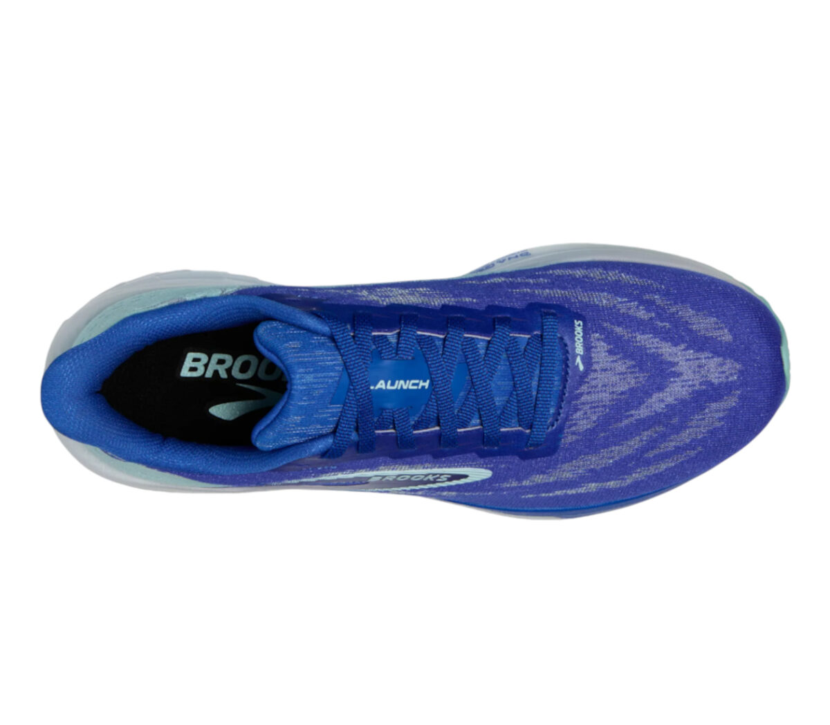 Tomaia Scarpa Brooks Launch 11 uomo blu celeste