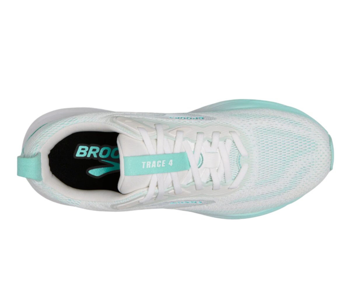 Tomaia Scarpa Brooks Trace 4 donna verde bianca
