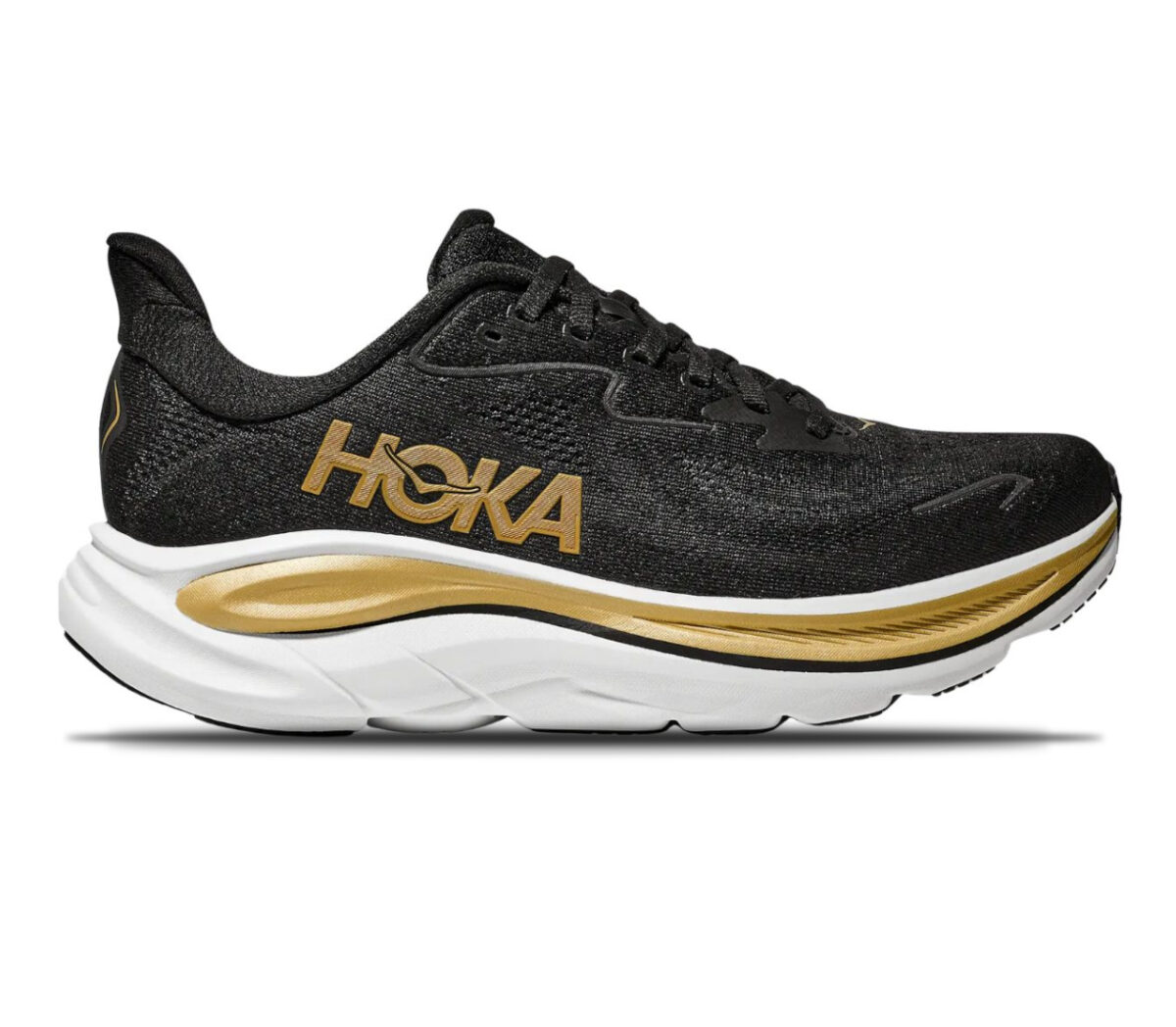 Scarpa Hoka Clifton 10 donna black gold