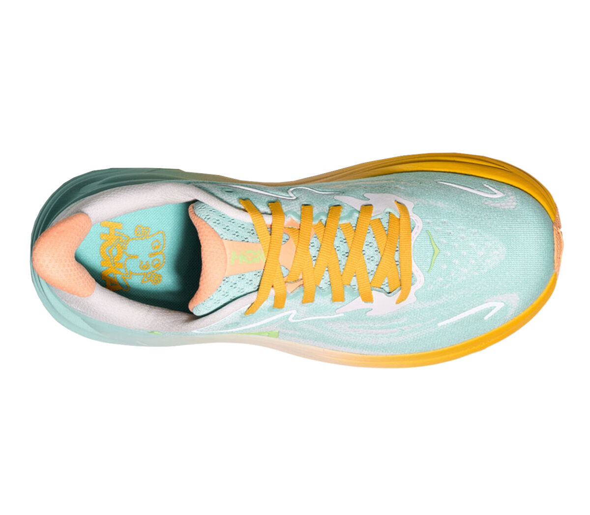 Tomaia Scarpa Hoka Clifton 10 donna blue spark white