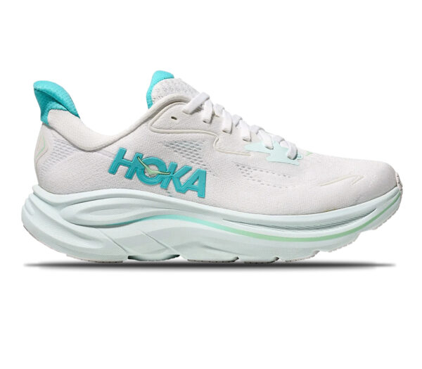 Scarpa Hoka Clifton 10 donna white cielo blue