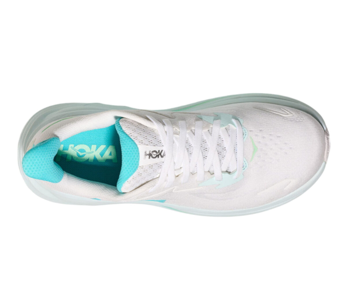 Tomaia Scarpa Hoka Clifton 10 donna white cielo blue